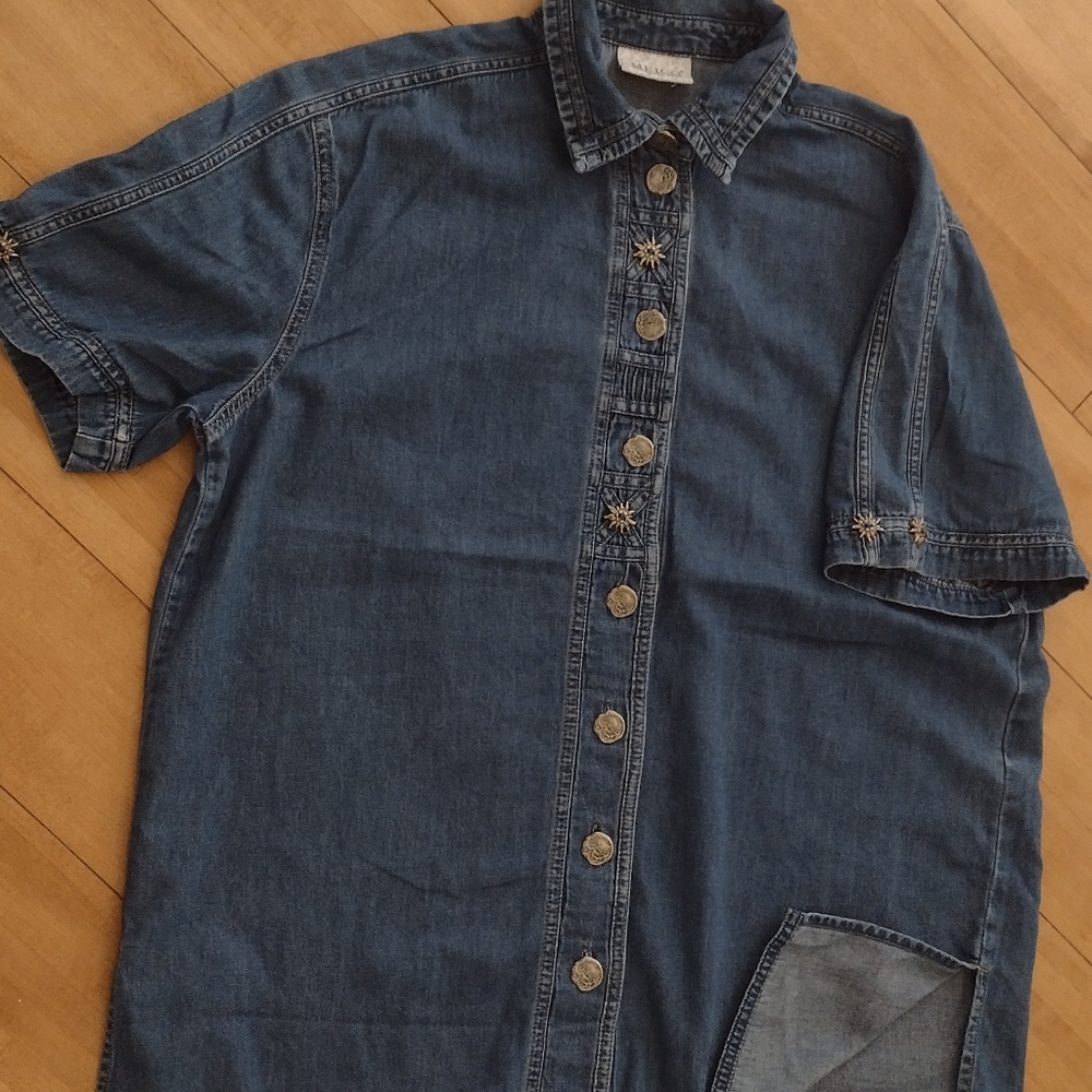 Vintage Meico Land Haus denim top